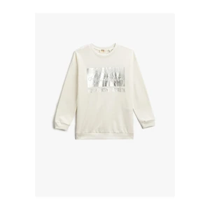 Koton Sweatshirt - White - Relaxed fit