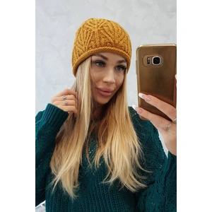 Ladies Cap Leaves K245 Mustard