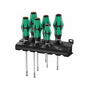 Wera 105650 Sada plochých/křížových PH šroubováků Kraftform Plus 334/6, Lasertip