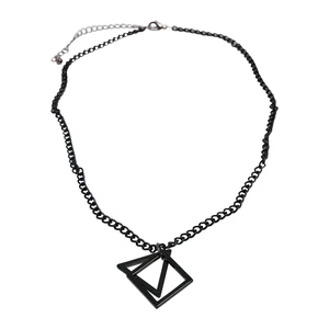Mercury layering necklace black