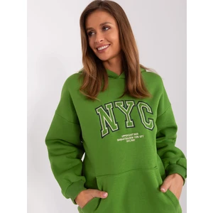 Light Green Insulated Kangaroo Sweatshirt