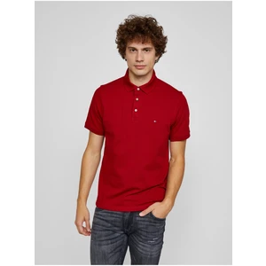 Červené pánské polo triko Tommy Hilfiger 1985 Slim Polo - Pánské