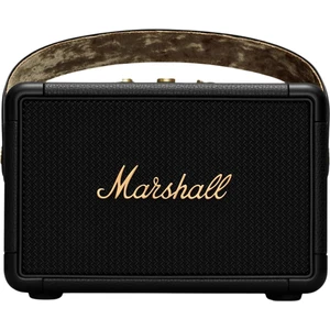 Prenosný reproduktor Marshall Kilburn II čierny/zlatý Přenosný reproduktor, výkon 36 W, hudba přes Bluetooth 5.0 APTX, analogové ovládání zvuku, odoln