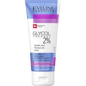 Eveline Cosmetics Glycol Therapy enzymatický peeling s AHA kyselinami se vzácnými oleji 100 ml