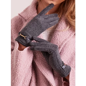 Classic dark gray women´s gloves