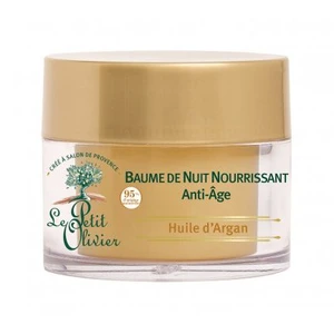 Le Petit Olivier Argan Oil Nourishing Night Balm Anti-Aging 50 ml nočný pleťový krém na veľmi suchú pleť; na dehydratovanu pleť; proti vráskam