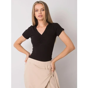 OCH BELLA Black blouse with lace