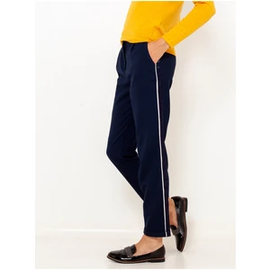 Dark Blue Shortened Trousers with Lamp camaieu - Women