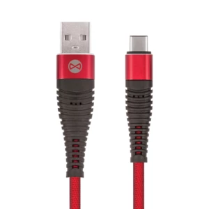 Kábel Forever USB/USB-C, 1m červený datový kabel • USB • USB-C • délka 1 m