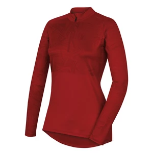 Women's thermal t-shirt - autumn, winter Active winter long zip red