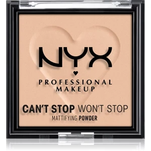 NYX Professional Makeup Can't Stop Won't Stop Mattifying Powder zmatňujúci púder odtieň 03 Light Medium 6 g