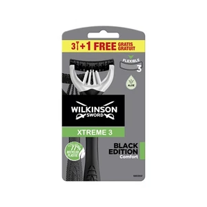 Wilkinson Sword Jednorázový holicí strojek pro muže Wilkinson Xtreme3 Black Edition Comfort 3+1 ks