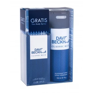 David Beckham Classic Blue dárková kazeta toaletní voda 40 ml + deodorant 150 ml pro muže