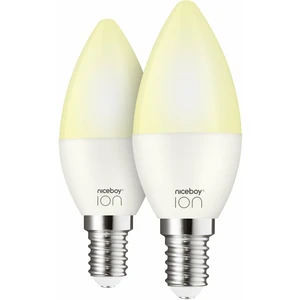 Inteligentná žiarovka Niceboy ION SmartBulb Ambient E14, 5,5W, 2ks (SA-E14-set) inteligentná žiarovka LED • príkon 5,5 W • nastavenie teploty bielej a