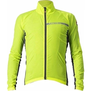 Castelli Squadra Stretch Jacket Yellow Fluo/Dark Gray M