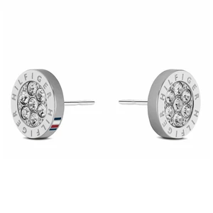 Tommy Hilfiger Nežné oceľové náušnice s kryštálmi Crystal 2780565