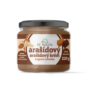 Dr.Natural Arašidový krém belgická čokoláda slaný karamel 220g