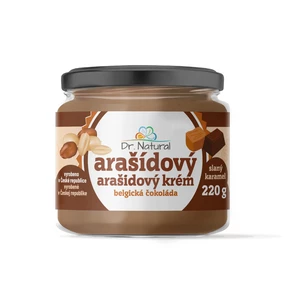 Dr. Natural Arašídový krém belgická čokoláda slaný karamel 220 g