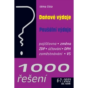 1000 řešení 6-7/2022 Daňové výdaje komplexně, Paušální výdaje, Změna zdravotní pojišťovny