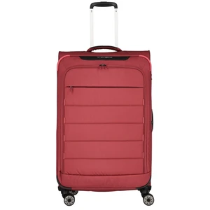 Travelite Látkový cestovní kufr Skaii 4w L Red 91/98 l