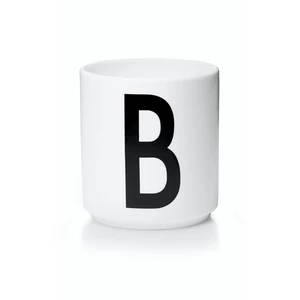 Porcelánový hrnek B DESIGN LETTERS - bílý