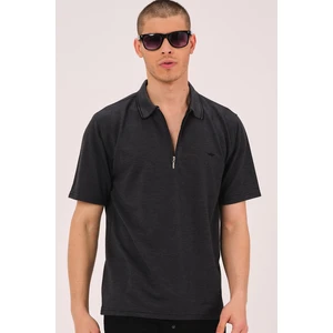 T0736 DEWBERRY MEN'S T-SHIRT-BLACK