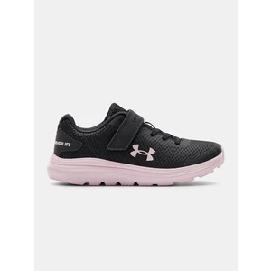 Under Armour Surge 2 AC Dětská běžecká obuv 3022871-501 Blackout Purple 1