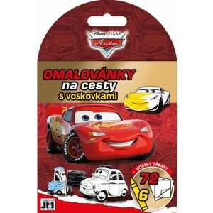 JIRI MODELS Omalovánky na cesty Auta (Cars) set s voskovkami 6ks