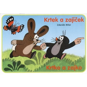 Krtek a zajíček - omalovánka - Zdeněk Miler