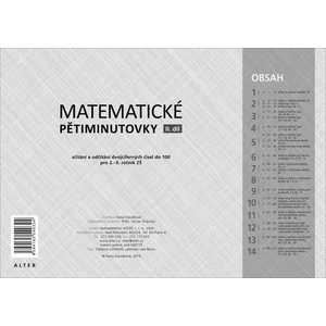 Matematické pětiminutovky 2. díl - Staudková Hana
