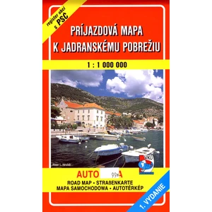 Príjazdová mapa k Jadranskému pobrežiu 1 : 100 000