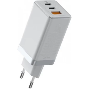 Nabíjačka do siete Baseus GaN2 Pro Quick Charger, 2x USB-C, 1x USB, QC 4+, 65W + USB-C kabel 1m (CCGAN2P-B02) biela nabíjačka do siete • 2× USB-C, USB