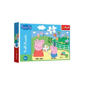 Puzzle Prasátko Peppa Zábava s přáteli -- 60 dílků [Puzzle]