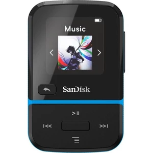 MP3 prehrávač SanDisk Clip Sport Go, 32 GB, upevňovací klip, FM rádio, nahrávanie hlasu, modrá