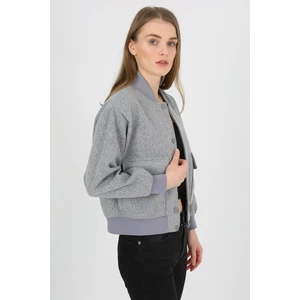 Bigdart 0688 Double Pocket Crop Jacket - Gray