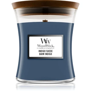 WoodWick Vonná svíčka váza střední Indigo Suede 275 g