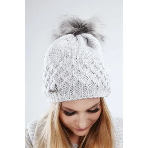 Light gray winter cap