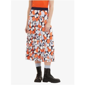 Blue-Orange Ladies Pleated Midi Skirt Tom Tailor - Women