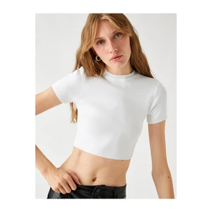 Koton Crop Knitwear Sweater Short Sleeve