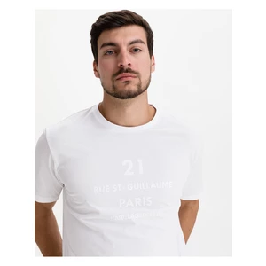 White Men's T-Shirt KARL LAGERFELD Rue St Guillaume - Men