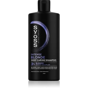 Syoss Blonde & Silver fialový šampón pre blond a šedivé vlasy 440 ml