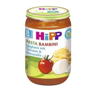 HiPP Príkrm zeleninový BIO Pasta Bambini - Rajčin so špagetami a mozarellou 220g