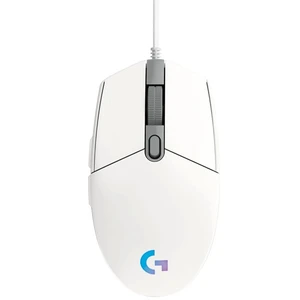 Herná myš Logitech G203 Lightsync, white 910-005797