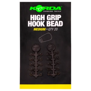 Korda zarážky high grip hook bead - medium