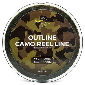 Avid carp vlasec outline camo reel line - 1000 m 0,31 mm 5,4 kg 12 lb