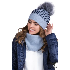 Női szett Kamea Kamea_Set_Hat&Chimney_K.20.263.23_Blue