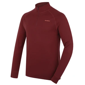 Husky Aron Zip M XL, bordo Pánská merino mikina