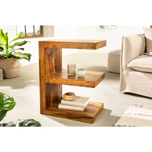 Odkládací stolek EUROS Dekorhome Mangovníkové dřevo,Odkládací stolek EUROS Dekorhome Mangovníkové dřevo