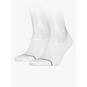 2PACK Men's Socks Tommy Hilfiger Extra Low White