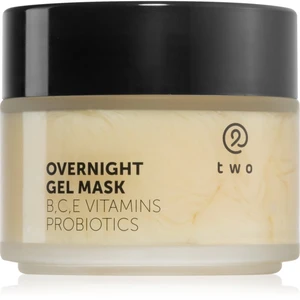 Two Cosmetics Overnight Gel Mask hydratační a vyživující pleťová maska s probiotiky 100 ml